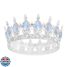 Queen Crown Rhinestone Wedding Crowns and Tiaras for Women Costume Party Hair
