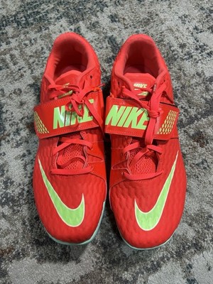 Nike High Jump Elite Field Spikes Bright Crimson FZ9636-600 Men's Size 9