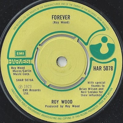 Roy Wood - Forever - (HAR 5078) - (7'', Single)