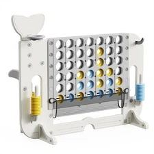 Giant 4-in-A-Row Jumbo 4-to-Score Giant Game Set Height Adjustable Family Game