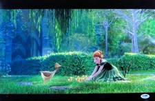 Kristen Bell Signed Autographed 12X18 Photo Frozen Anna with Ducks PSA W72905
