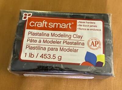 Craft Smart Plastalina Modeling Clay 1 Lb - Black