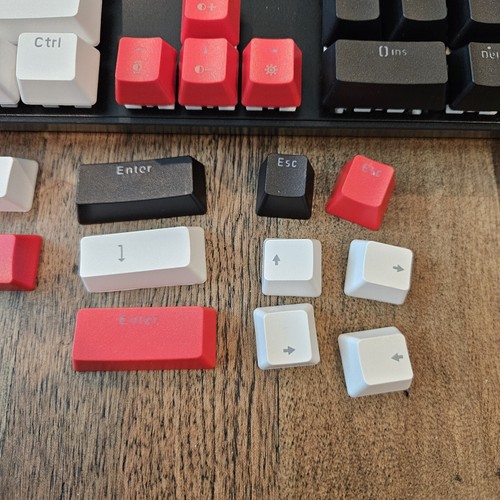 Surmen Wired Mechanical Keyboard - V200 Black/White/Red - Bild 5 von 12
