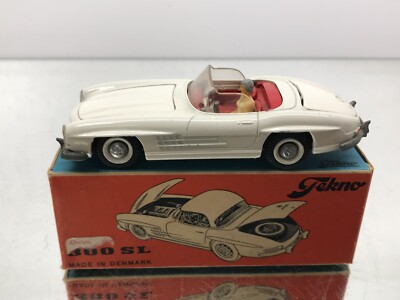 TEKNO DENMARK 924 MERCEDES BENZ 300SL CABRIOLET - WEISS 1:43 - GOOD IN BOX - 458