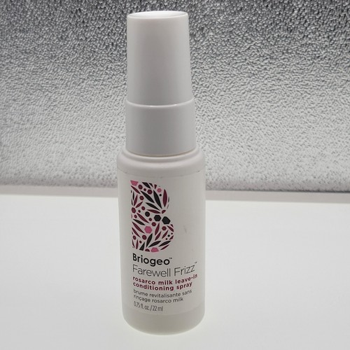 Briogeo Farewell Frizz Rosarco Milk Leave-In Conditioning Spray Travel Sz 0.75oz