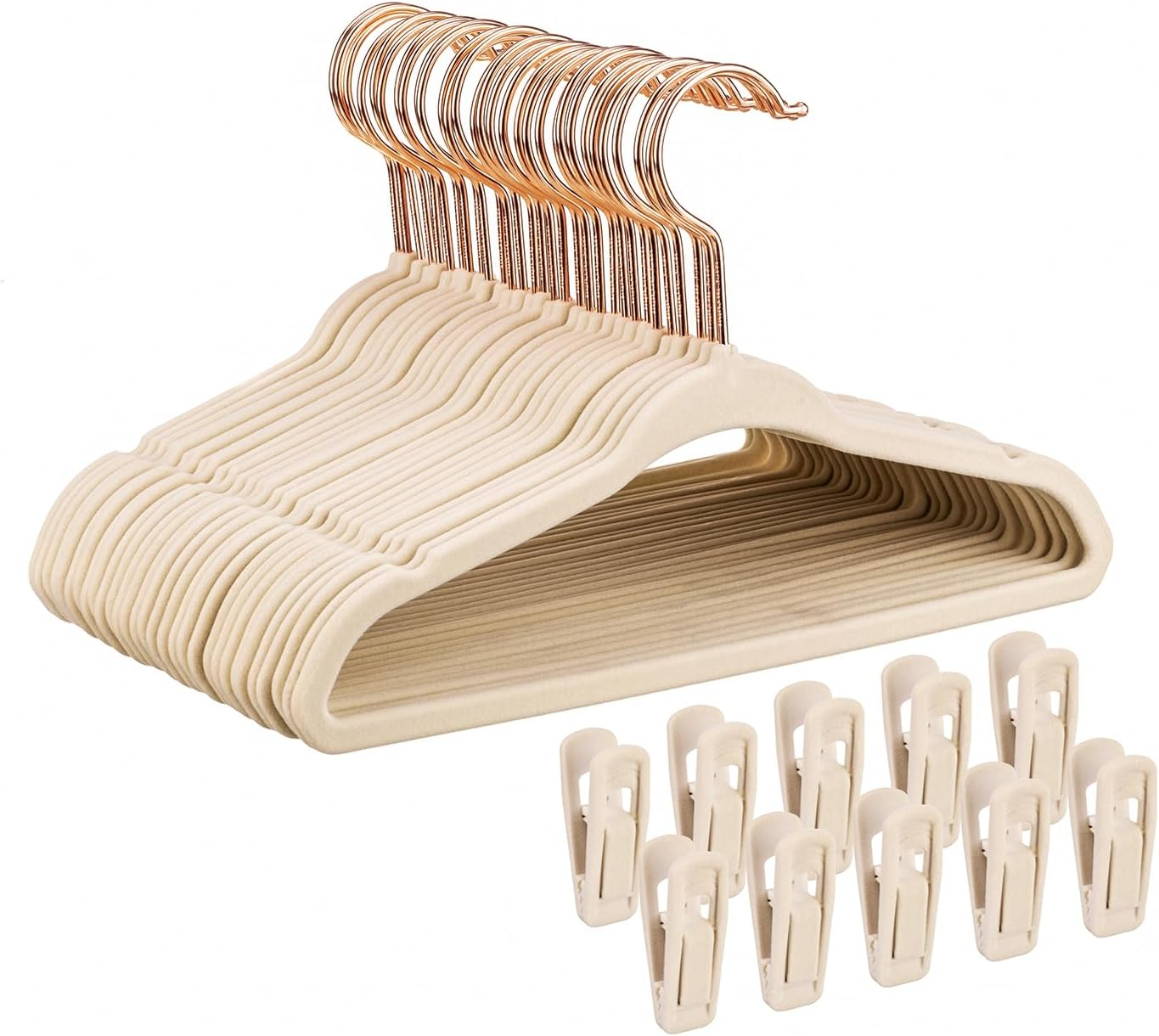 30-Pack Baby Velvet Hangers – 11 Inch Non-Slip Kids Felt Closet Hangers for Toddlers-image