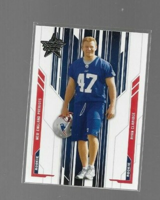 2005 Leaf Rookie Stars Football Card #173 RYAN CLARIDGE Patriots  Mint
