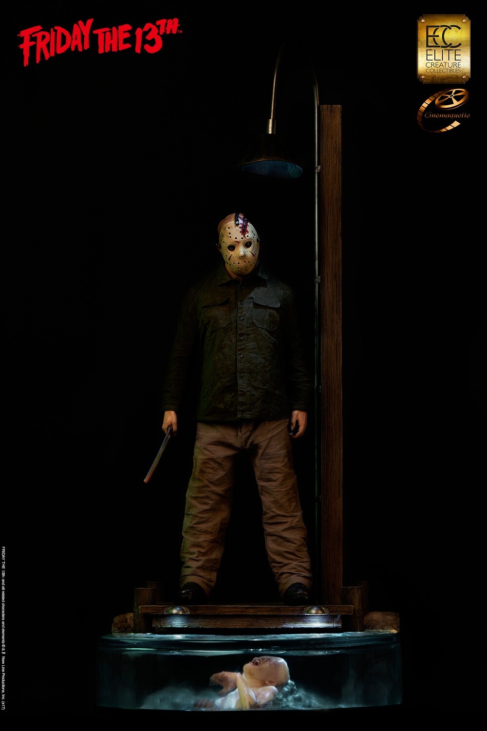 Ecc Collectibles Cinemaquette Friday The 13th Jason Elite Creature 1/3 Statue