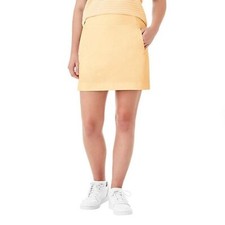 MEMBER'S MARK NWT WOMEN'S SIZE SMALL GOLD STRETCH WOVEN SKORT