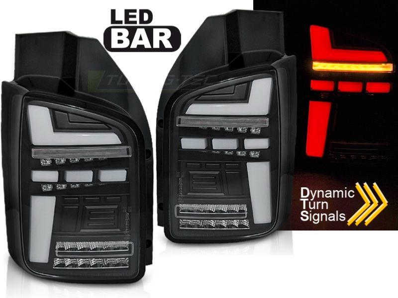 Feux VW T6 15-19 FULL LED BAR DYN Noir pour remplacement optique arrière