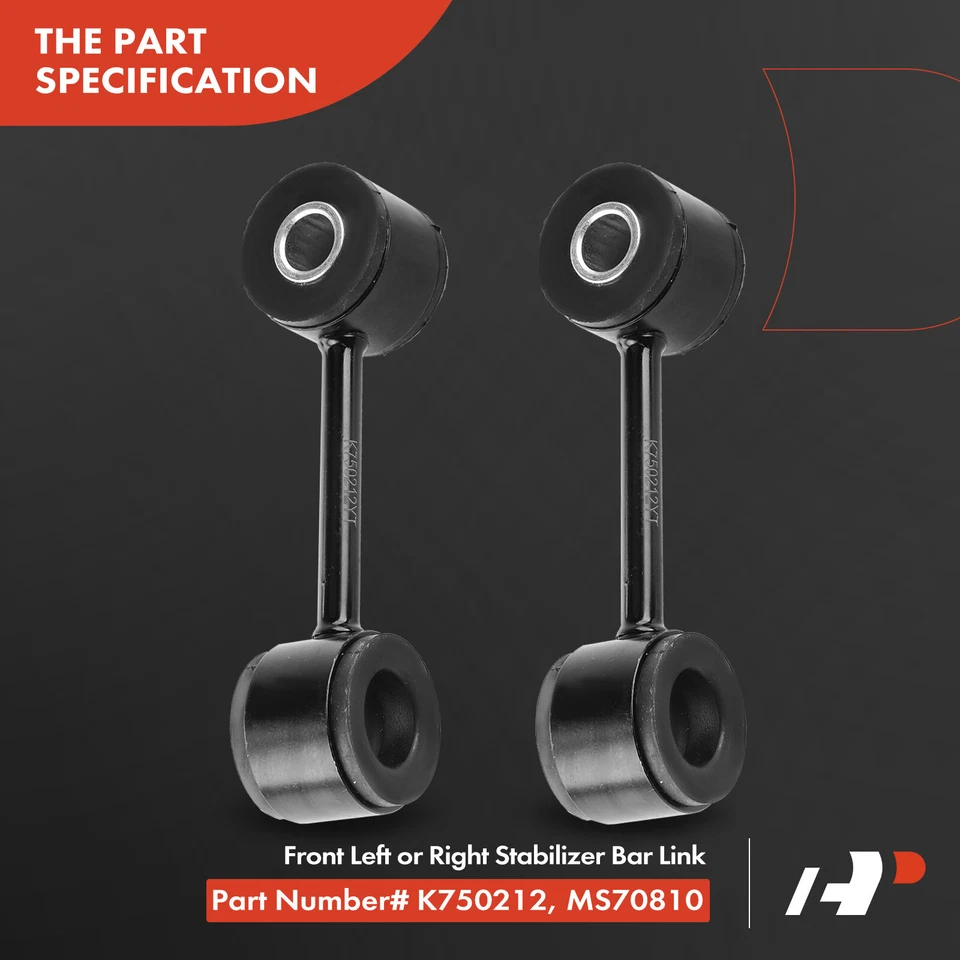 2 peças novo link de extremidade de barra oscilante dianteira esquerda e direita para Volkswagen EuroVan 1993-2003 - Imagem 4 de 4