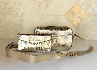MICHAEL KORS MAISIE 2 IN 1 SMALL CAMERA CROSSBODY BAG EXOTIC PRINT
