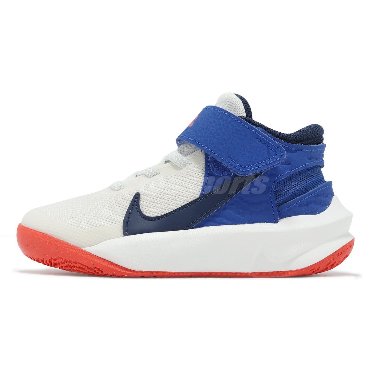 Nike Team Hustle D 10 Flyease PS Gray Blue Kids Preschool
