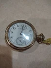 Waltham antique open face gold filled pocket watch 1902 circa