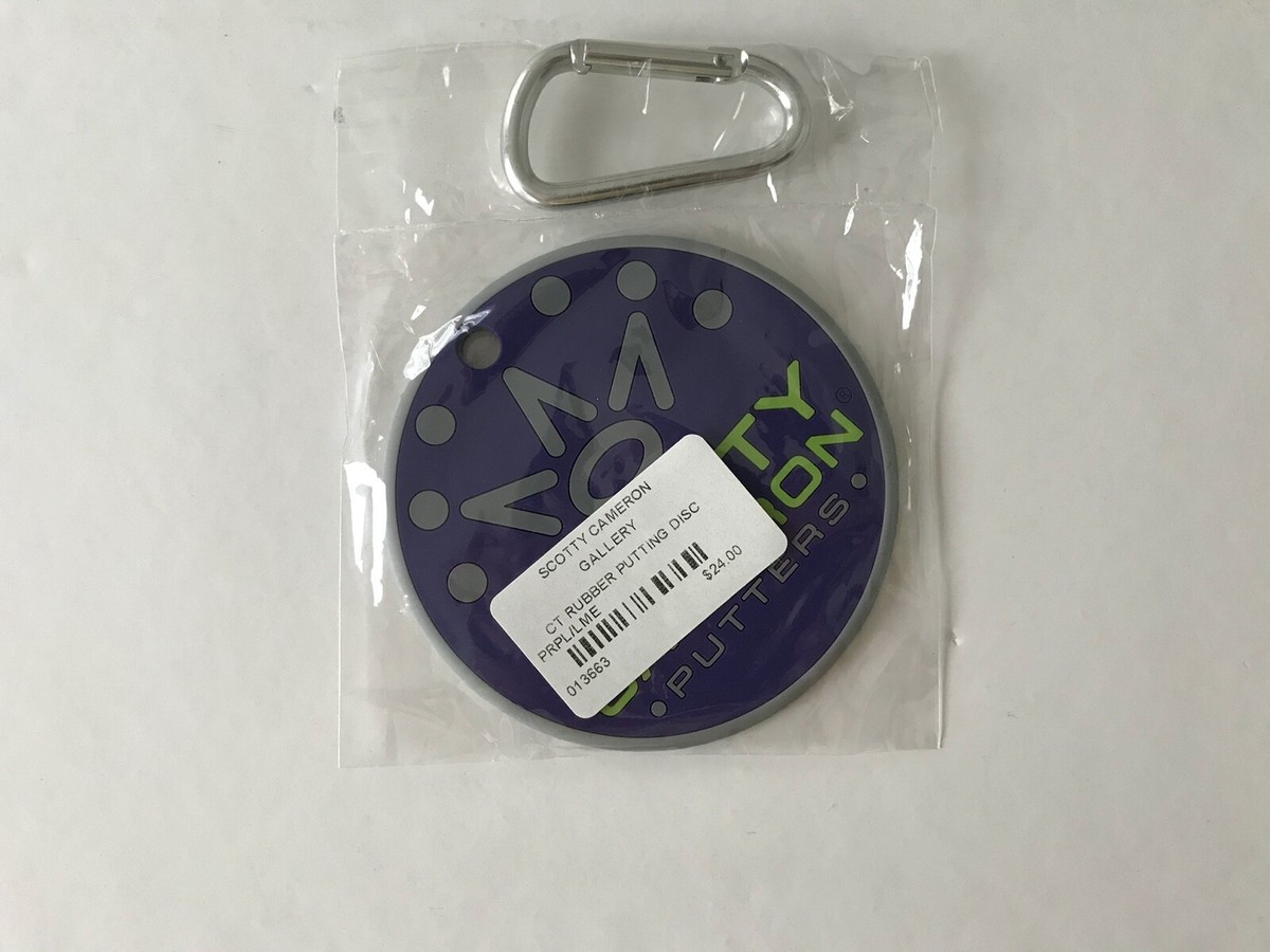 2020 Scotty Cameron Circle T Purple Lime Putting Disk w/ Carabiner