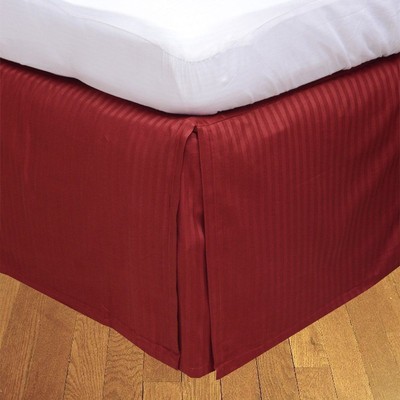 1000TC Egyptian Cotton Drop Length 1PC Bed Skirt Burgundy ...