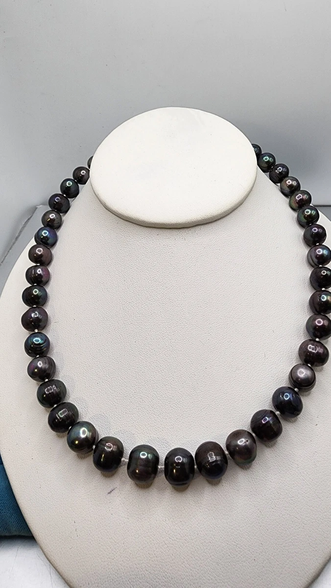 Ebay black pearl best sale necklace