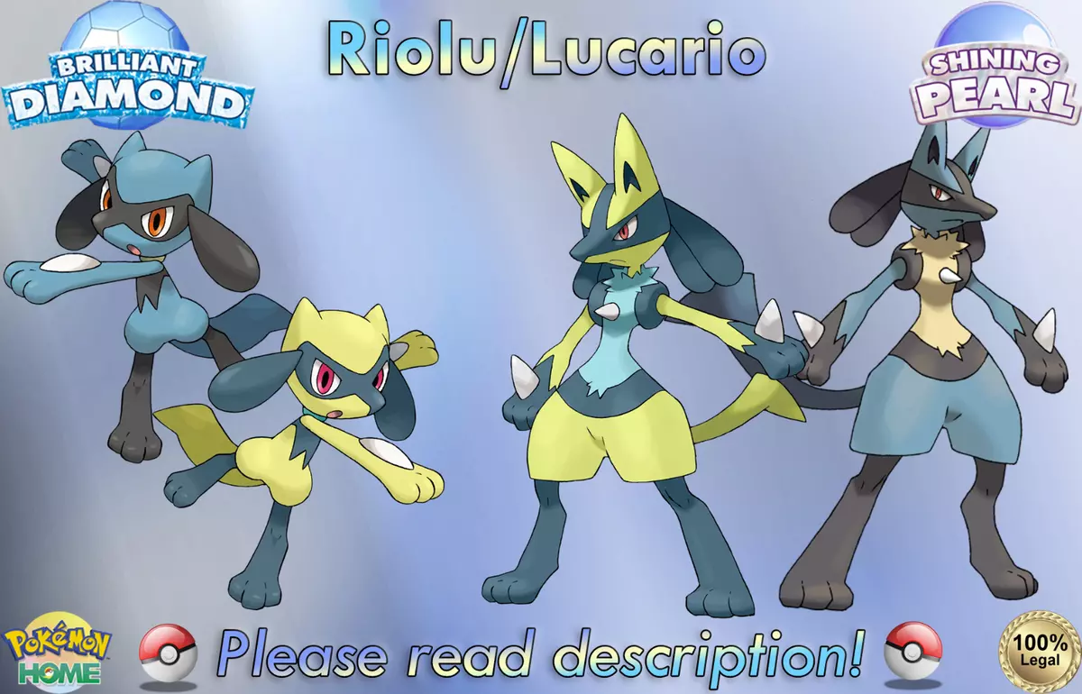 ✨ SHINY ✨ LUCARIO LEVEL 2 6IV Pokemon Brilliant Diamond Shining Pearl FAST TRADE