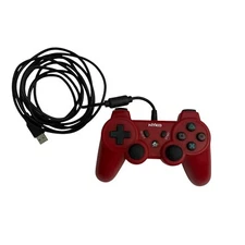 Wired Controller RED NYKO for Sony Playstation 3-Tested & Working