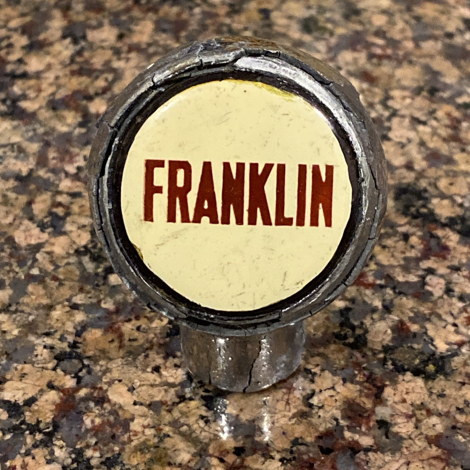 Vintage Franklin Beer Ball Knob Tap Handle 1930's Hanover