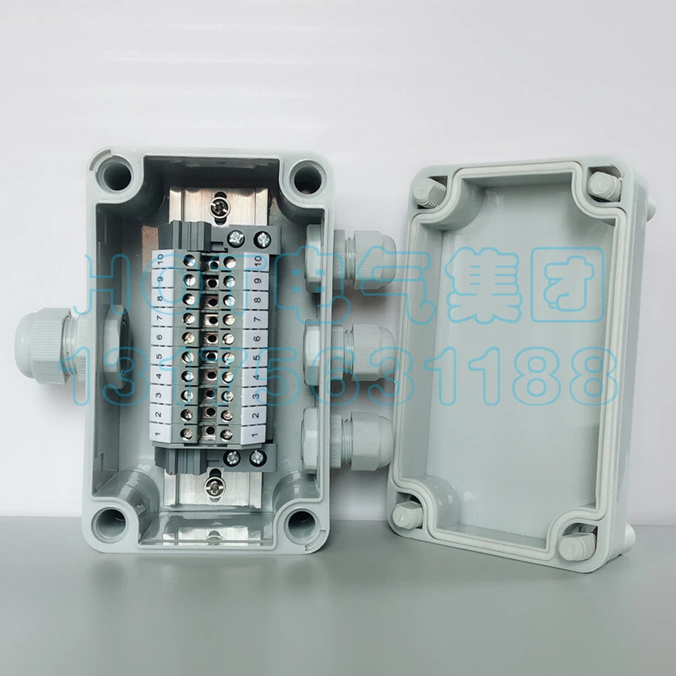UK2.5B Din Rail Electric connectors  80*130*70mm Cable Junction Box 1 in 3 out - Image 2 of 4