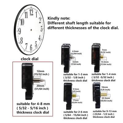 12888 Quartz Clock Movement Replacement Youngtown 12888 Snap In