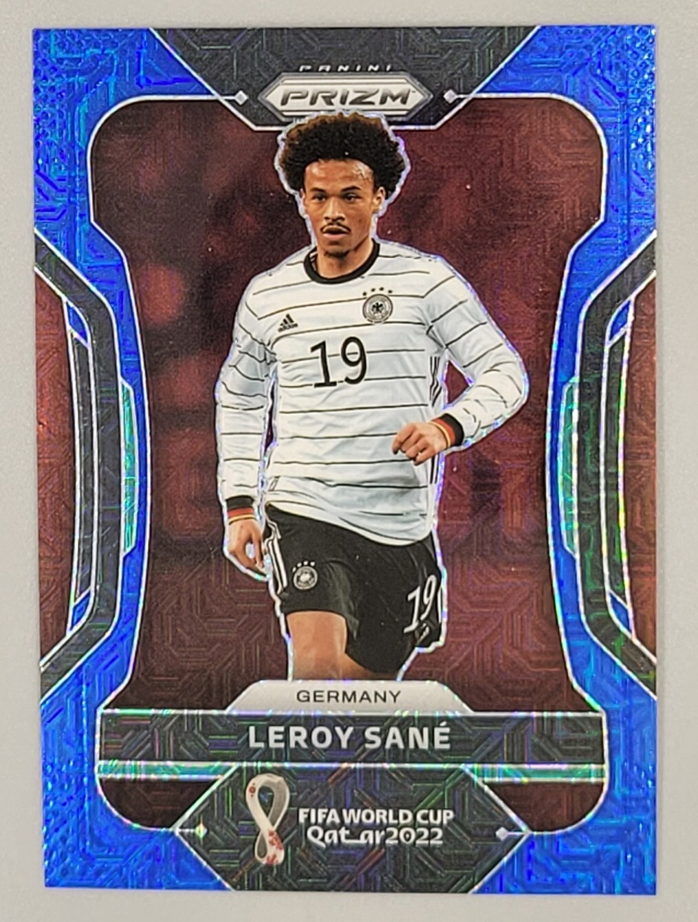 2022 Panini Prizm World Cup Leroy Sane Rare Blue Mojo 18/75 Germany 🔥🔥