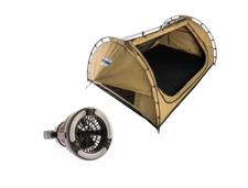 Adventure Kings Big Daddy Deluxe Double Swag Tent + 2in1 LED light & fan