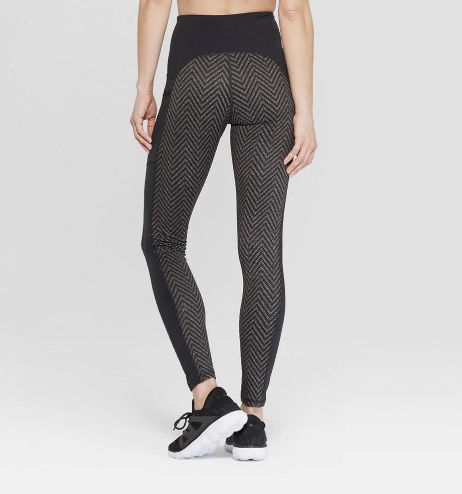 Women's Urban Jacquard High-Waisted Leggings - C9 Champion- Gray/Black -XS