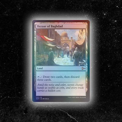 FOIL - Bazaar of Baghdad - Custom Magic: The Gathering Card - High-Quality