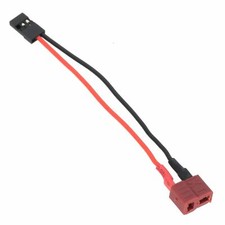 Deans Nylon T Plug Female to JR Futaba Male Adapter 20awg 10cm Wire for RC Model
