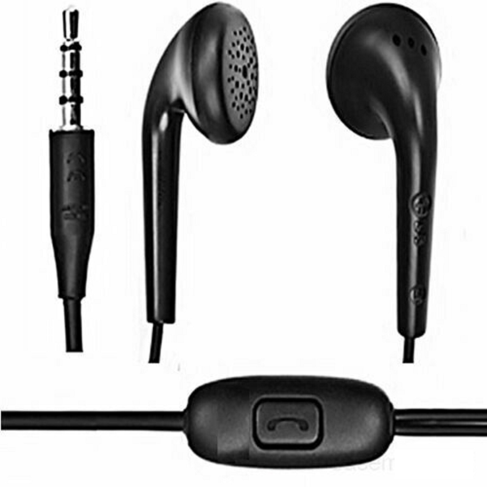 LG Black Stereo Handsfree Kit with Remote and Microphone EAB62808212