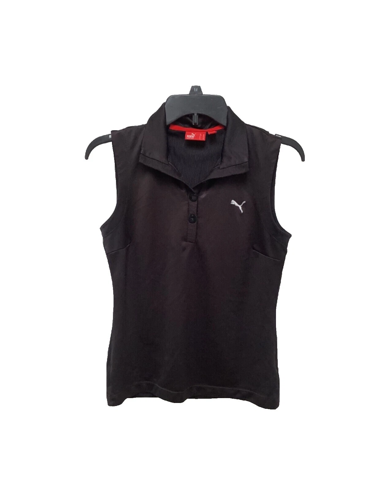 PUMA 尺寸 M 黑色高尔夫衬衫和上衣女