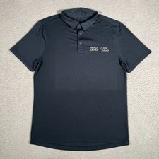 Lululemon Shirt Mens Small Blue Evolution Polo Casual Preppy Stretch Golf Logo