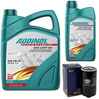 MotoröL Set Addinol 0W-30 Giga Light 6 Liter + ÖLfilter FüR Vw Transporter Iv