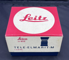 Vintage Leitz Leica Elmarit-M F2.8 90mm Camera Lens Original Box Canada EMPTY