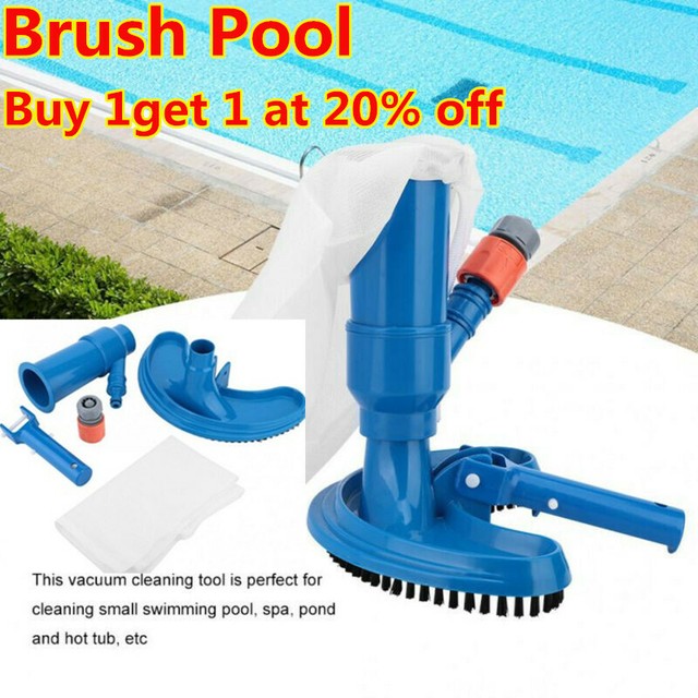 Swim Brush Pool & Spa Jet Vacuum BrushPool Cleaning Tool Underwater