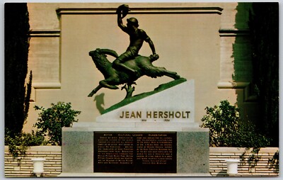 Jean Hersholt Memorial - Klods Hans Statue - Forest Lawn Glendale Postcard 8306