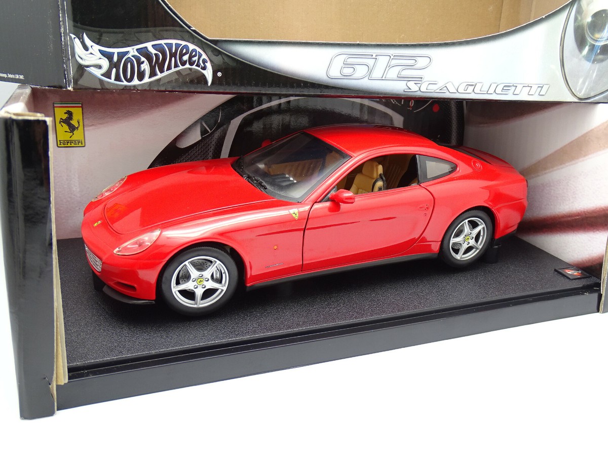 Hot Wheels Ferrari 612 スカリエッティ 1/18 Hot Wheels 1/18 - Ferrari 612 Scaglietti Red 2006 | eBay