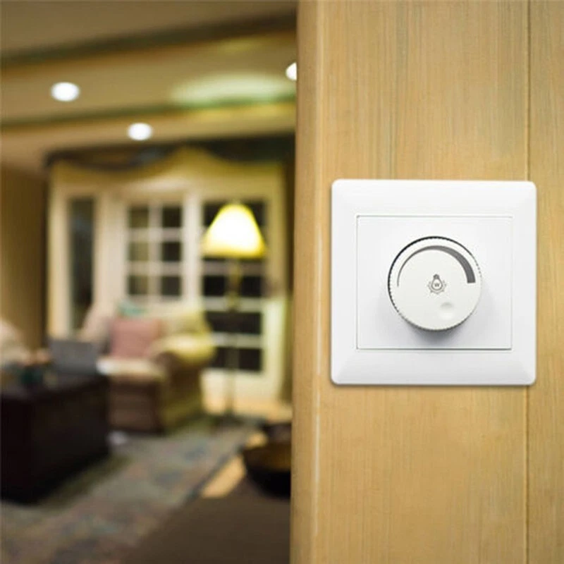 White Dimmer Switch For Dimmable LED Slide Dimmer Light Switch Decorator Tool US