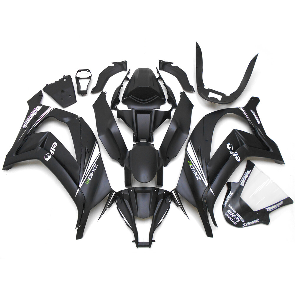 Injection Black Fairings Kit for Kawasaki ZX10R Ninja 2011 - 2015