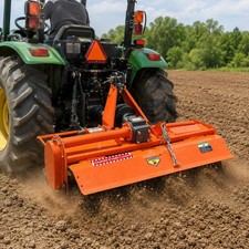 37" Rotary Tiller Tractor Attachment for Cat 1 Tractor 3 Point PTO Hitch 5"Depth