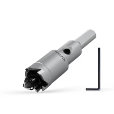 Heavy Duty Carbide Hole Saw Set, 49/64” 19.5mm, Extra Deep Cutting Depth of 1...