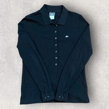 Vintage Lacoste Wool Blend Long Sleeve Button Up Made In France Size Medium