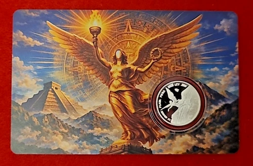 2026 Mexico Libertad Tribute 1.5 Gram .999 Silver PROOF Art Medal in card