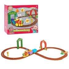 CoComelon All Aboard Musical Train with Bonus Pieces, 24-pieces, Plays Th