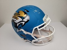 DJ Chark #17 Autographed Jacksonville Jaguars Teal Football Helmet Hologram COA