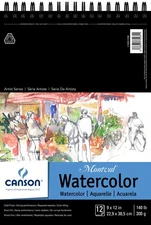 Canson Montval Spiral Watercolor Pad 9"X12" 10 Sheets