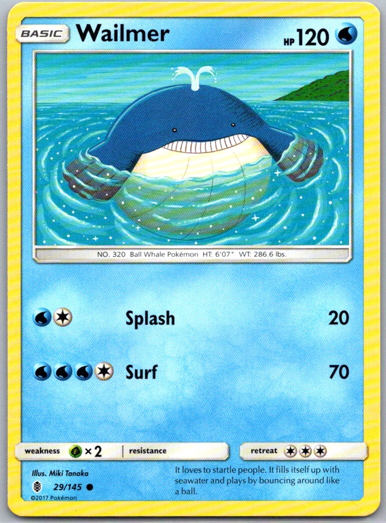 Wailmer 29/145 SM - Guardians Rising Common NM