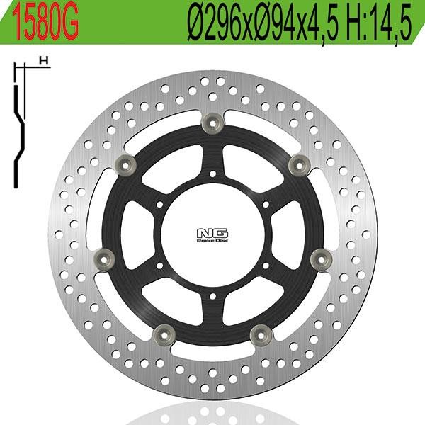 Bremsscheibe Vorne Rechts Links NG Honda CB F Hornet ABS (Pc41) 600 2007 2013-image